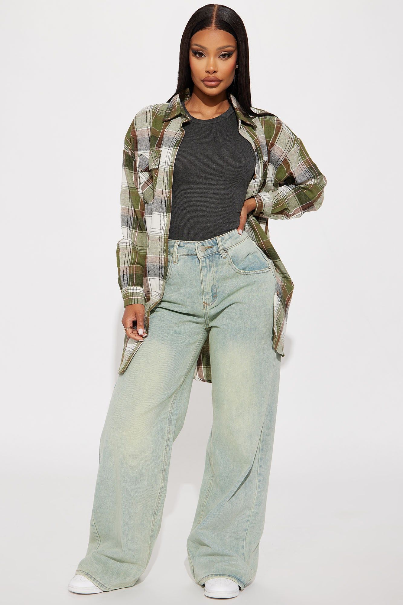 Hannah Ribbed Tank Top - Charcoal sold by Fashion Nova product image thumbnail 2