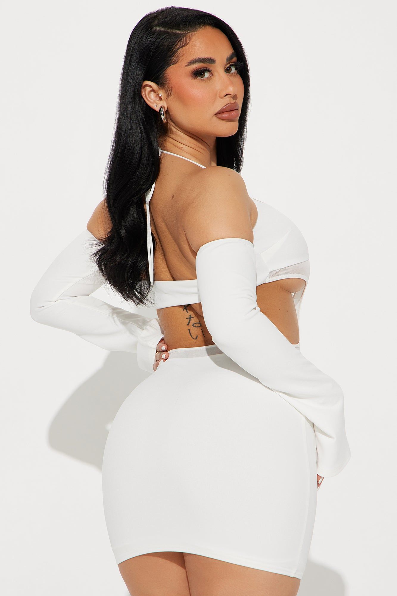 Lucia Cut Out Mini Dress - White sold by Fashion Nova product image thumbnail 3