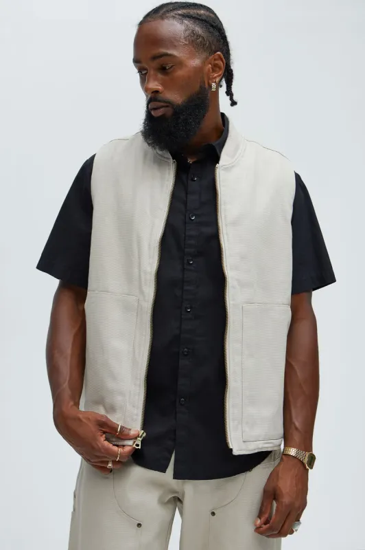 Alexander Utility Vest - Off White sold by Fashion Nova