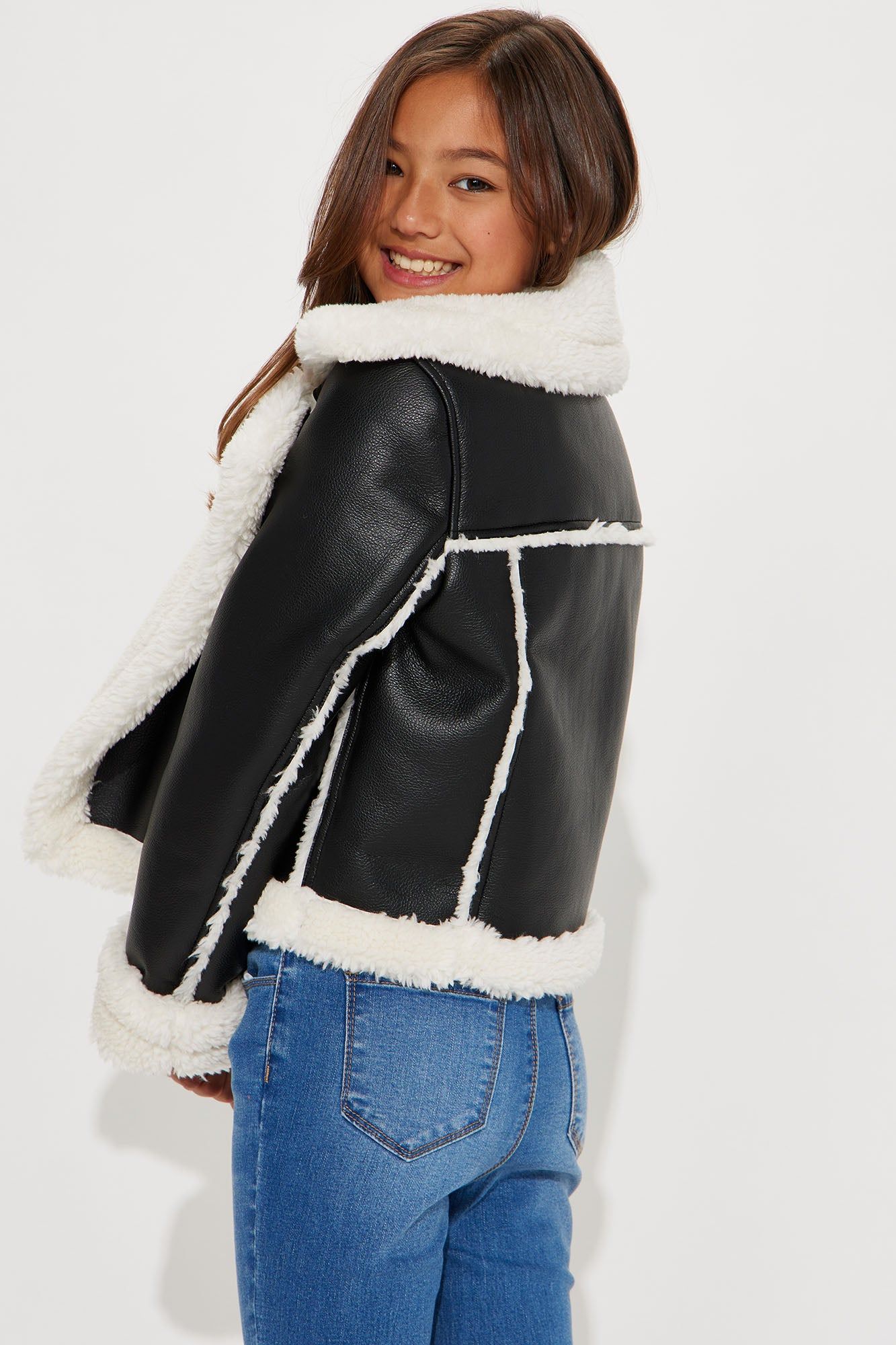 Mini Crossing Ways Moto Jacket - Black sold by Fashion Nova product image thumbnail 4