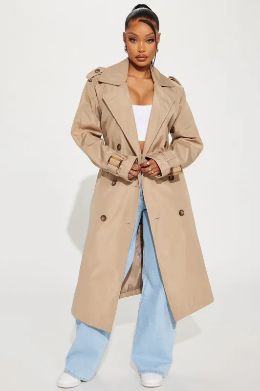 Keep Your Promise Trench Coat - Tan sold by Fashion Nova