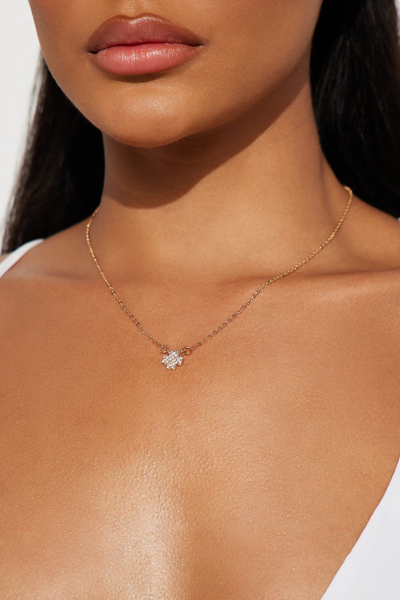 Lucky Clover Necklace - Gold sold by Fashion Nova