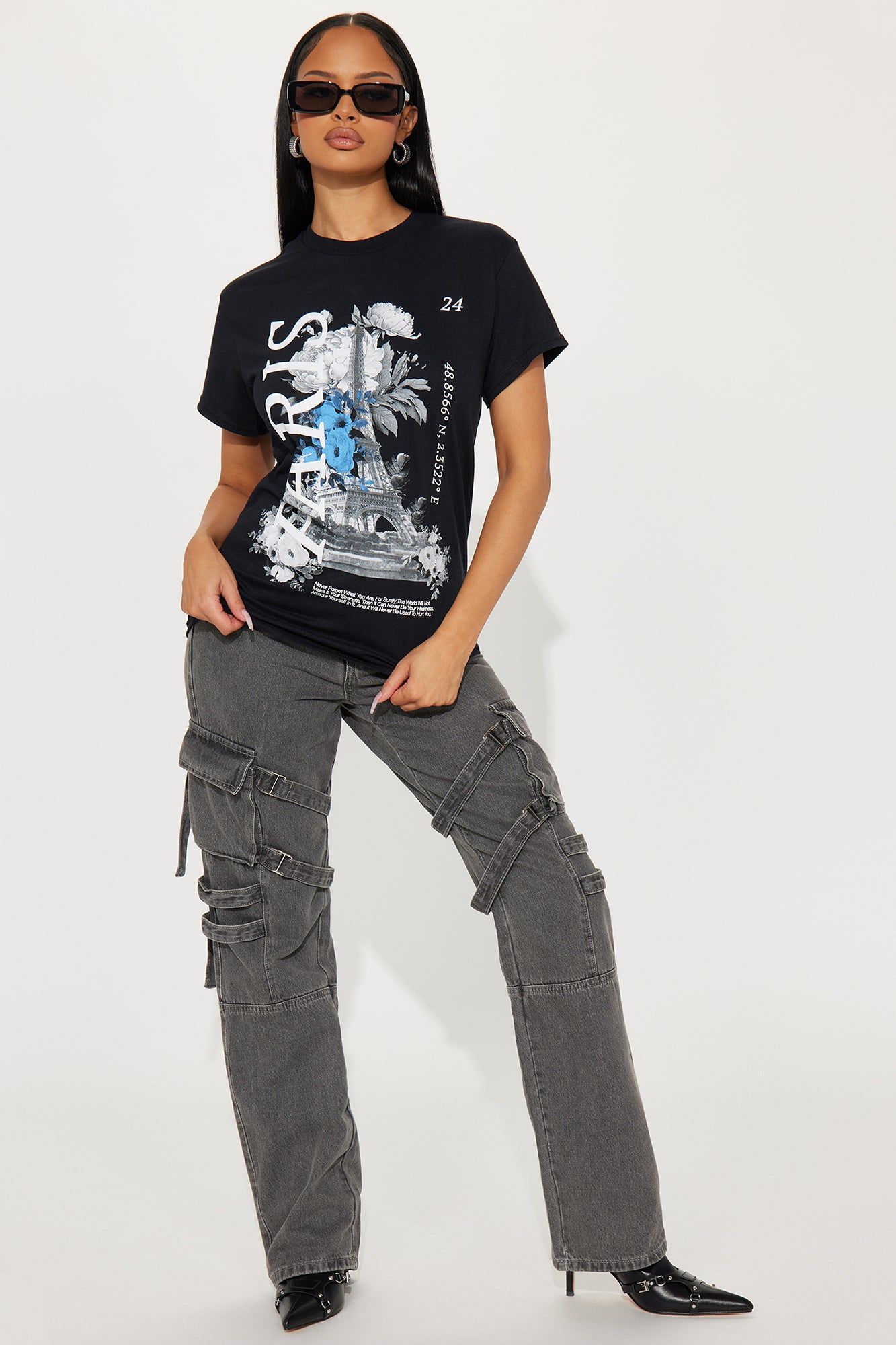 Pardon My French Paris Tee - Black sold by Fashion Nova product image thumbnail 2