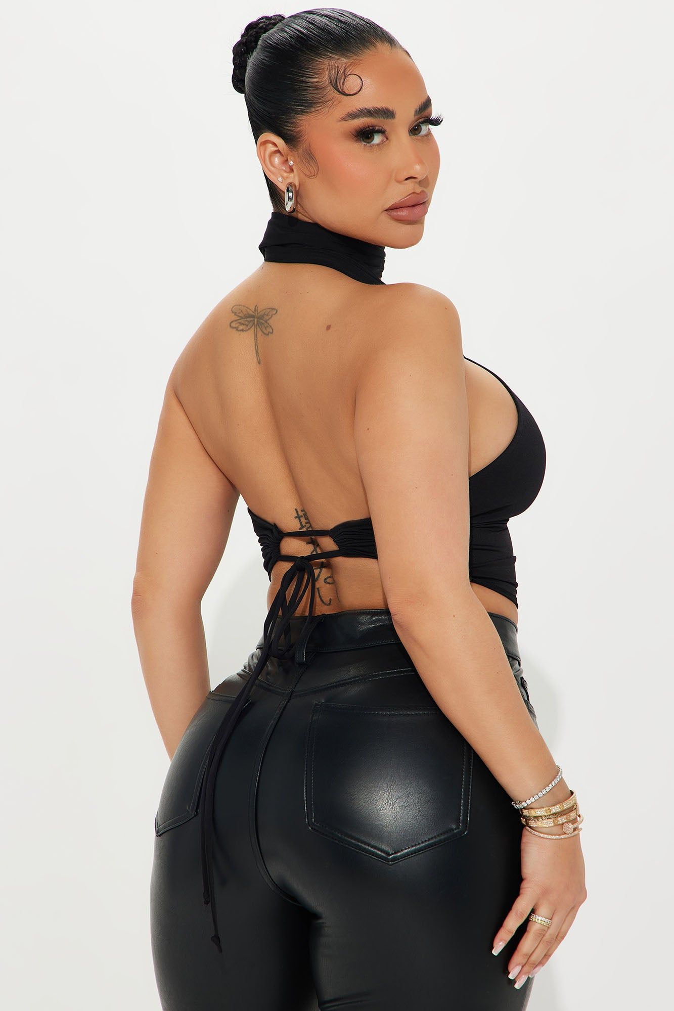 Summer Soiree Halter Top - Black sold by Fashion Nova product image thumbnail 4