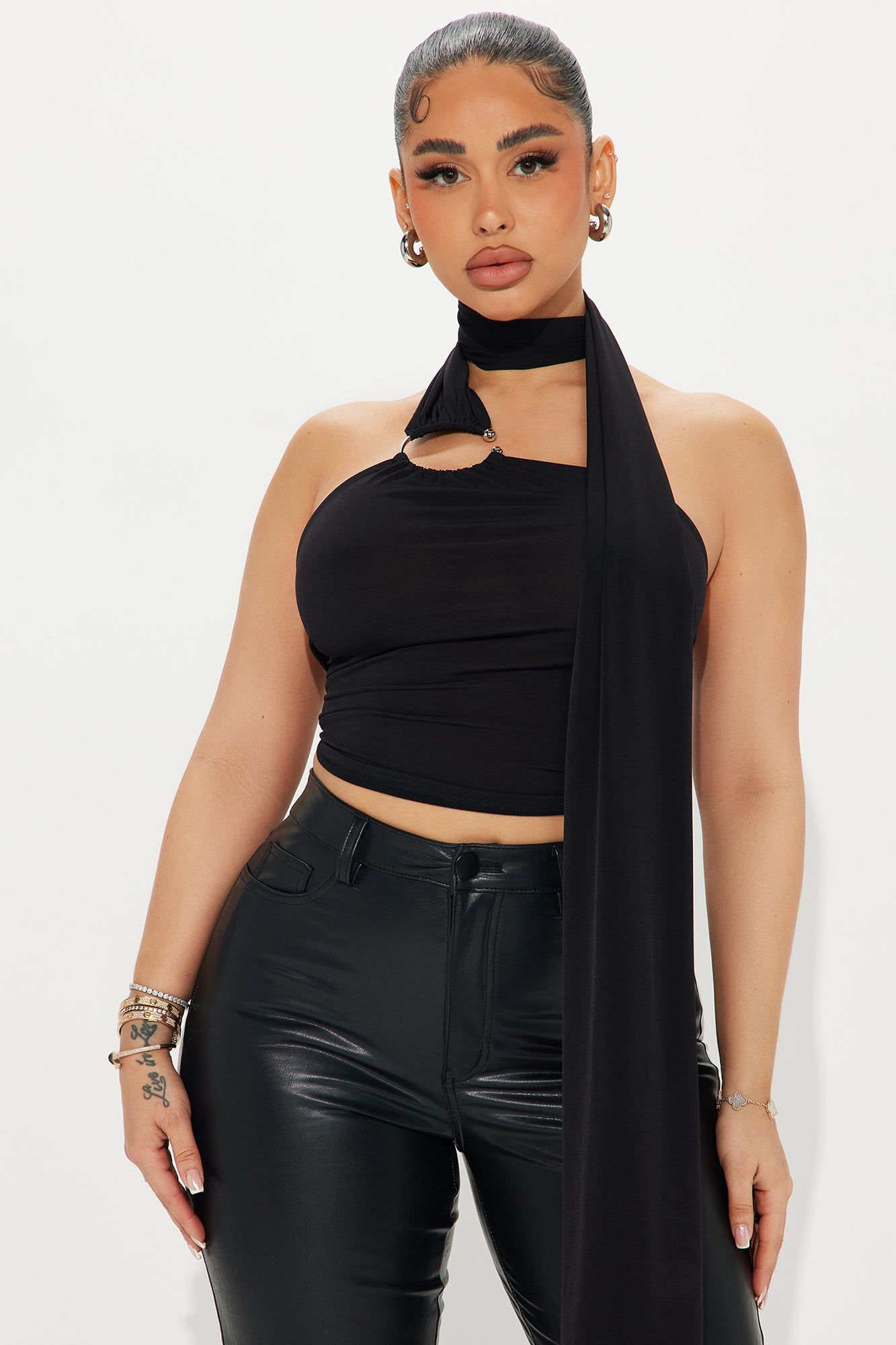 Summer Soiree Halter Top - Black sold by Fashion Nova product image thumbnail 2