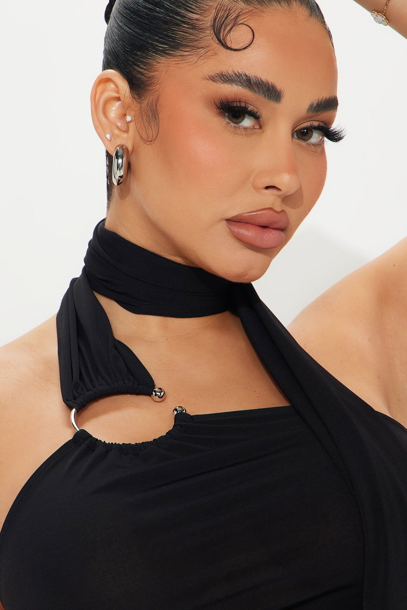 Summer Soiree Halter Top - Black sold by Fashion Nova product image thumbnail 3