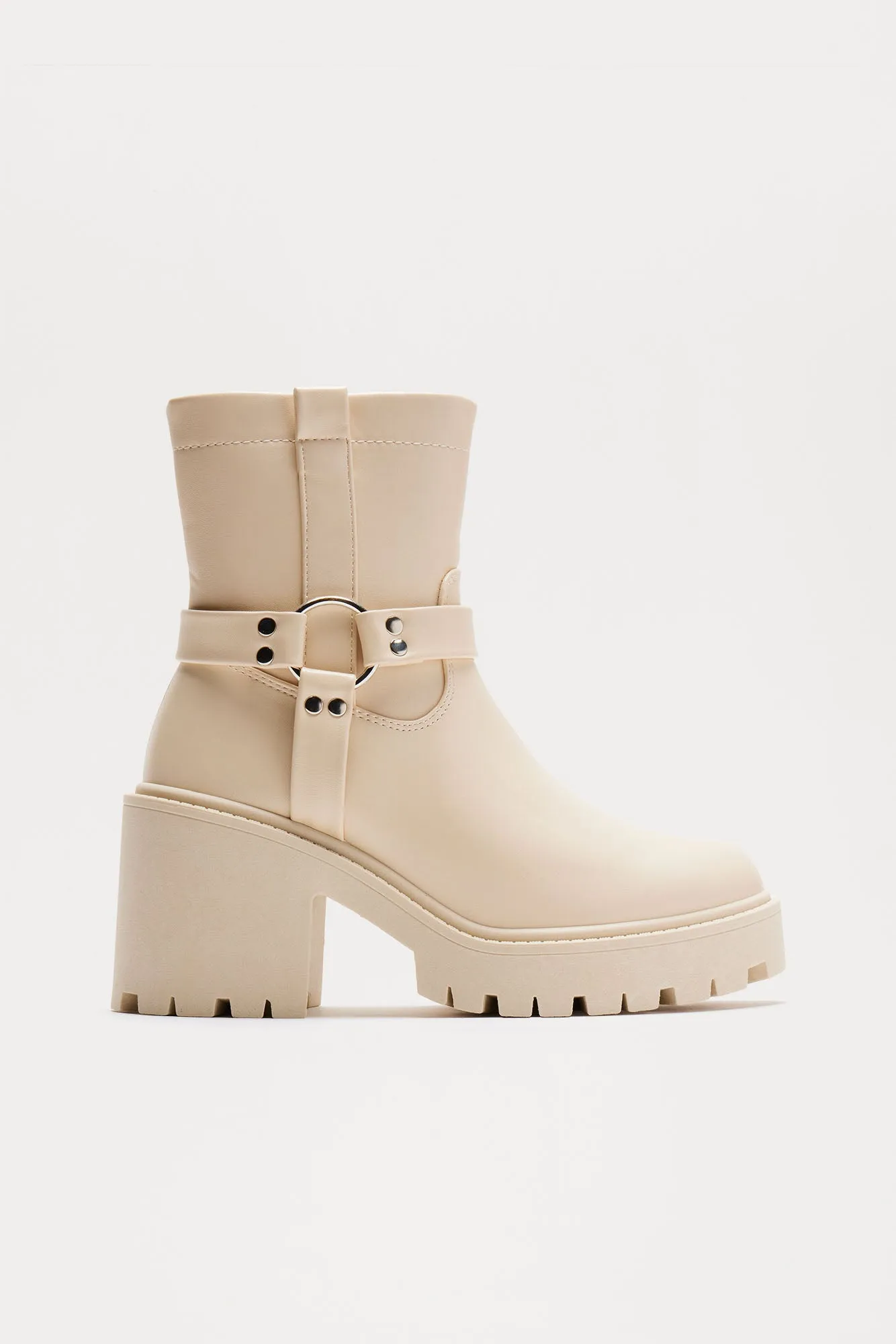 Wiley Heeled Booties - Beige sold by Fashion Nova product image thumbnail 4