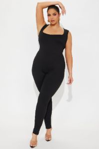 Into The Mist Double Lined Jumpsuit - Black sold by Fashion Nova