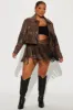Queen of The Rodeo Fringe Skirt Set - Chocolate sold by Fashion Nova