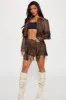 Queen of The Rodeo Fringe Skirt Set - Chocolate sold by Fashion Nova