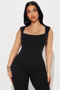 Into The Mist Double Lined Jumpsuit - Black sold by Fashion Nova