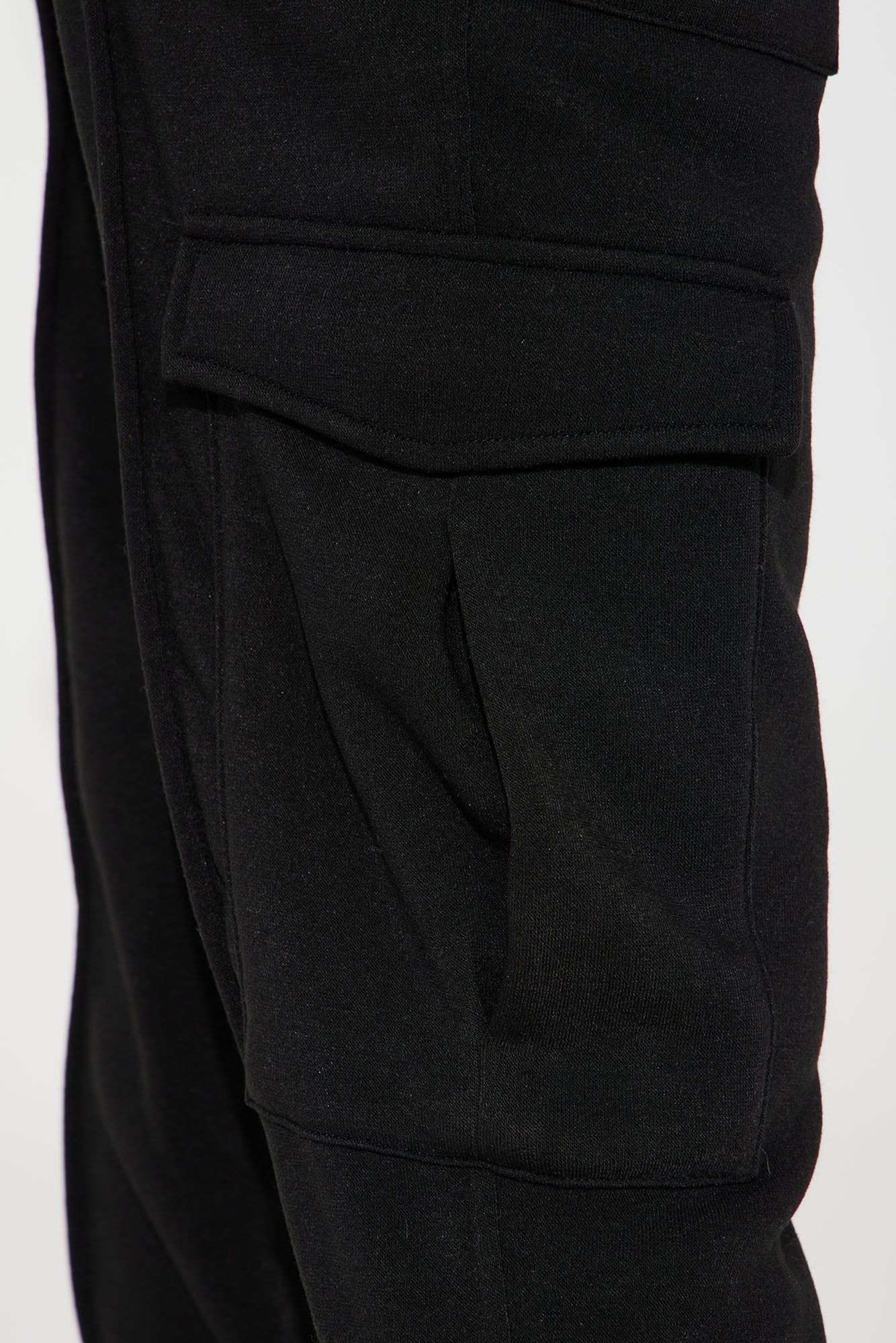 Mini Tessa Fleece Lounge Jogger - Black sold by Fashion Nova product image thumbnail 3