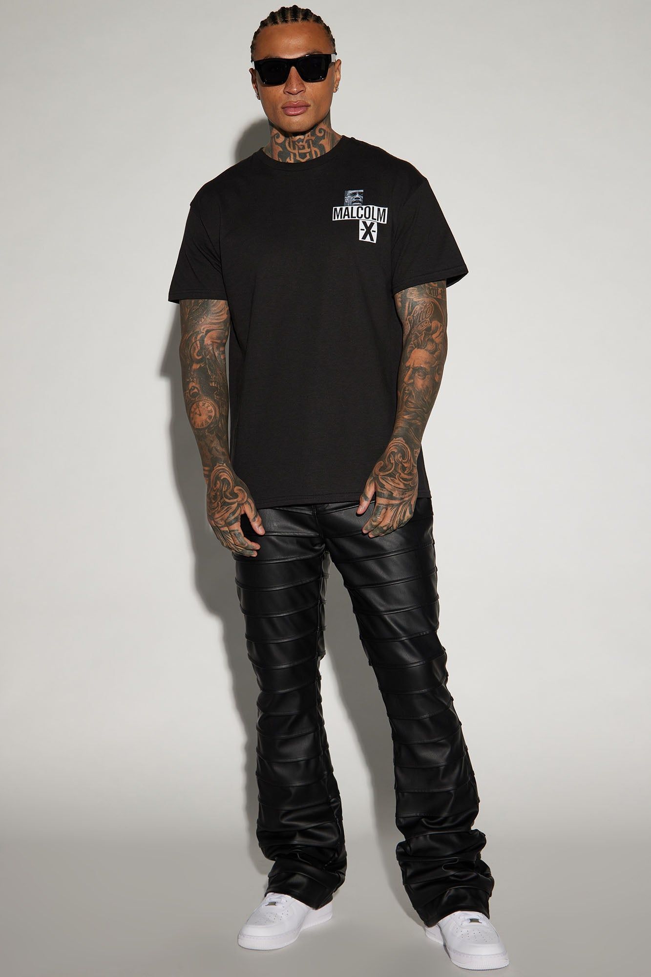 Malcolm X By Any Means Necessary Short Sleeve Tee - Black sold by Fashion Nova product image thumbnail 2