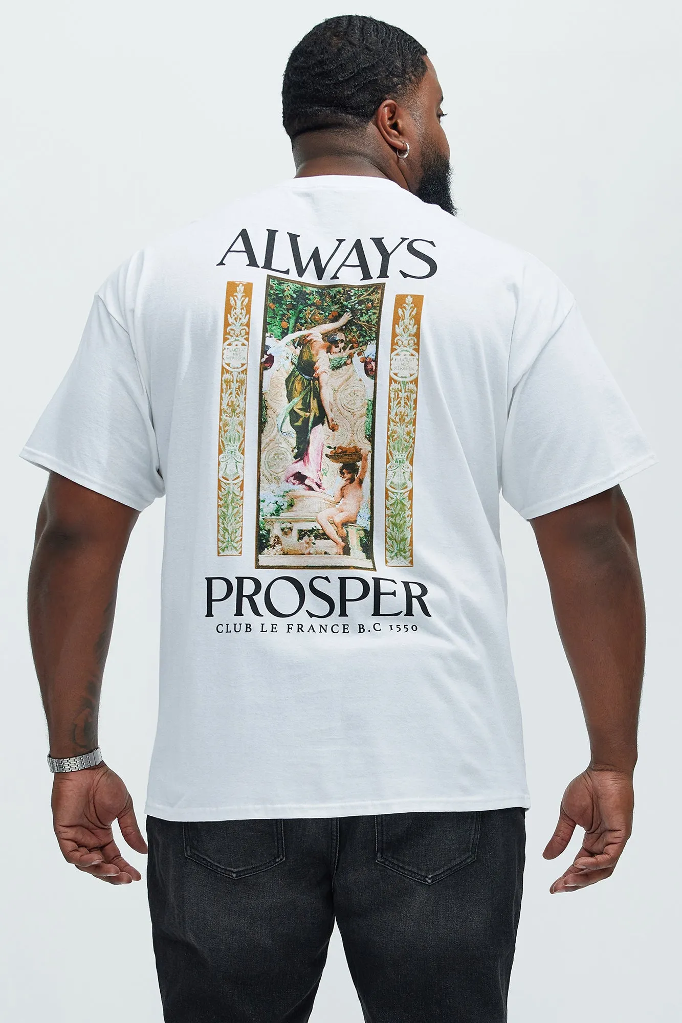 Always Prosper Short Sleeve Tee - White sold by Fashion Nova product image thumbnail 5