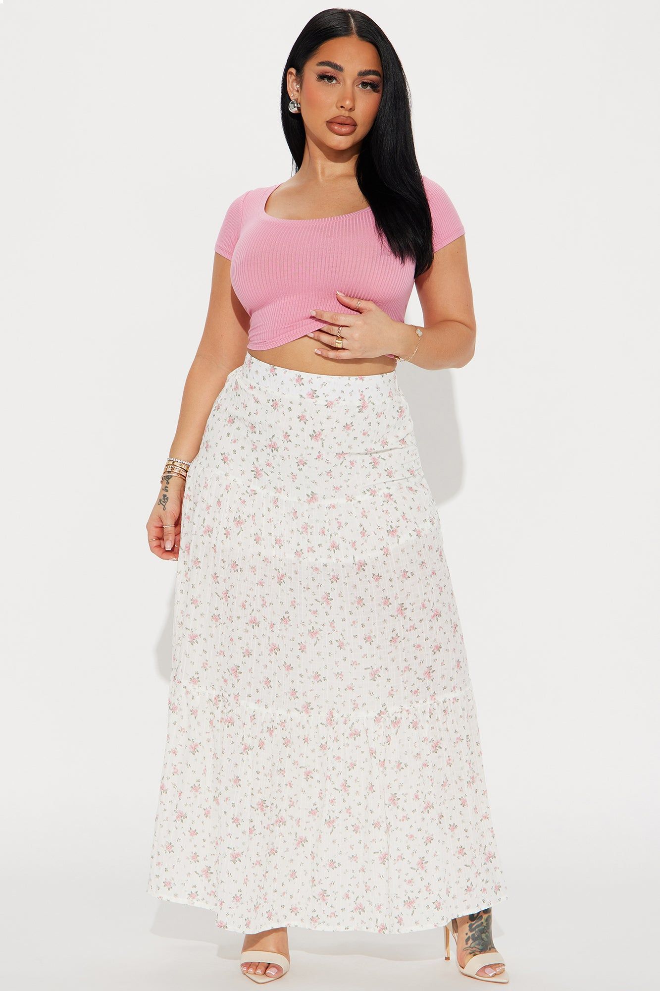 Ella Scoop Neck Tee - Pink sold by Fashion Nova product image thumbnail 2