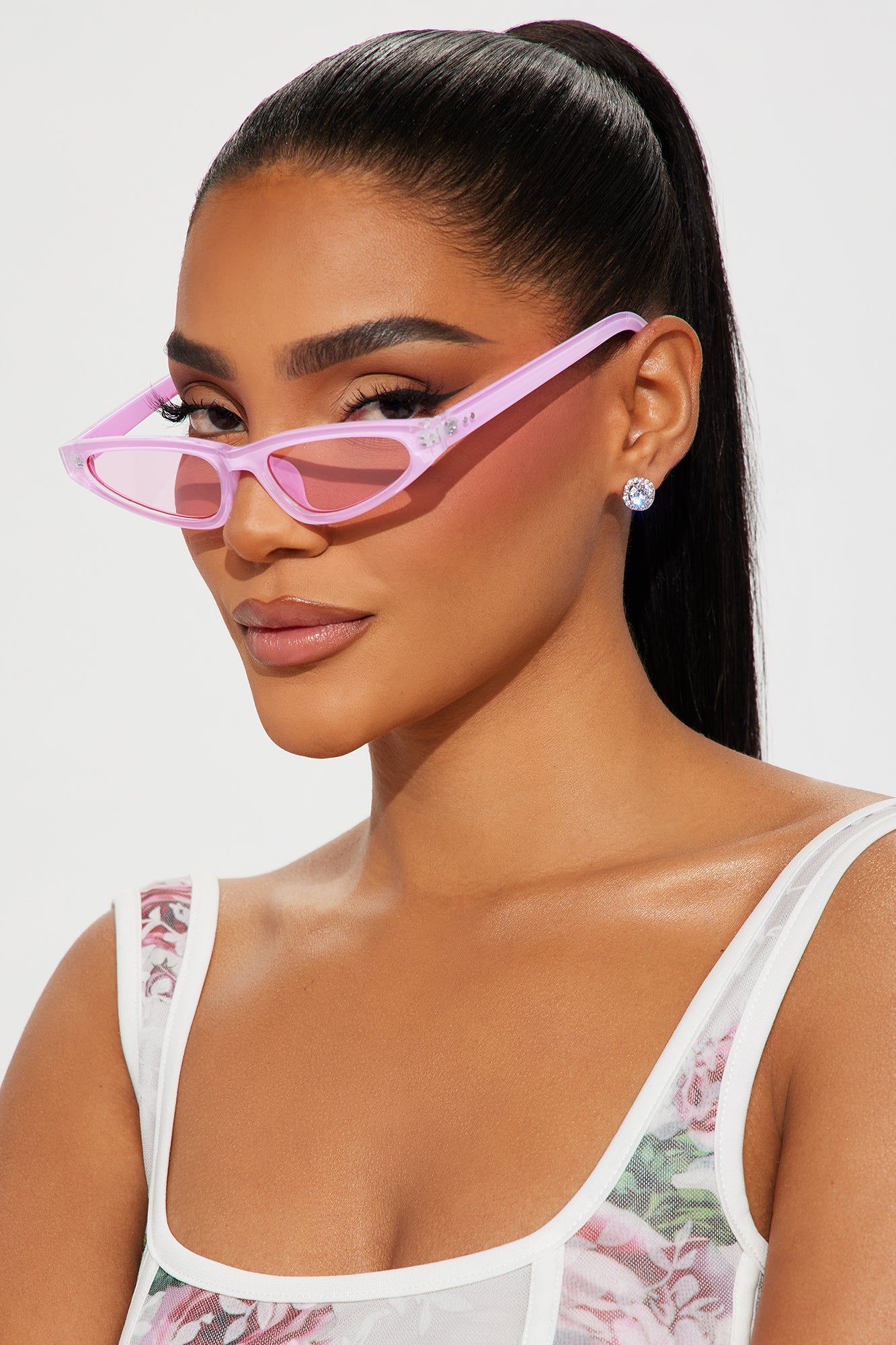 Way Too Down Sunglasses - Pink sold by Fashion Nova