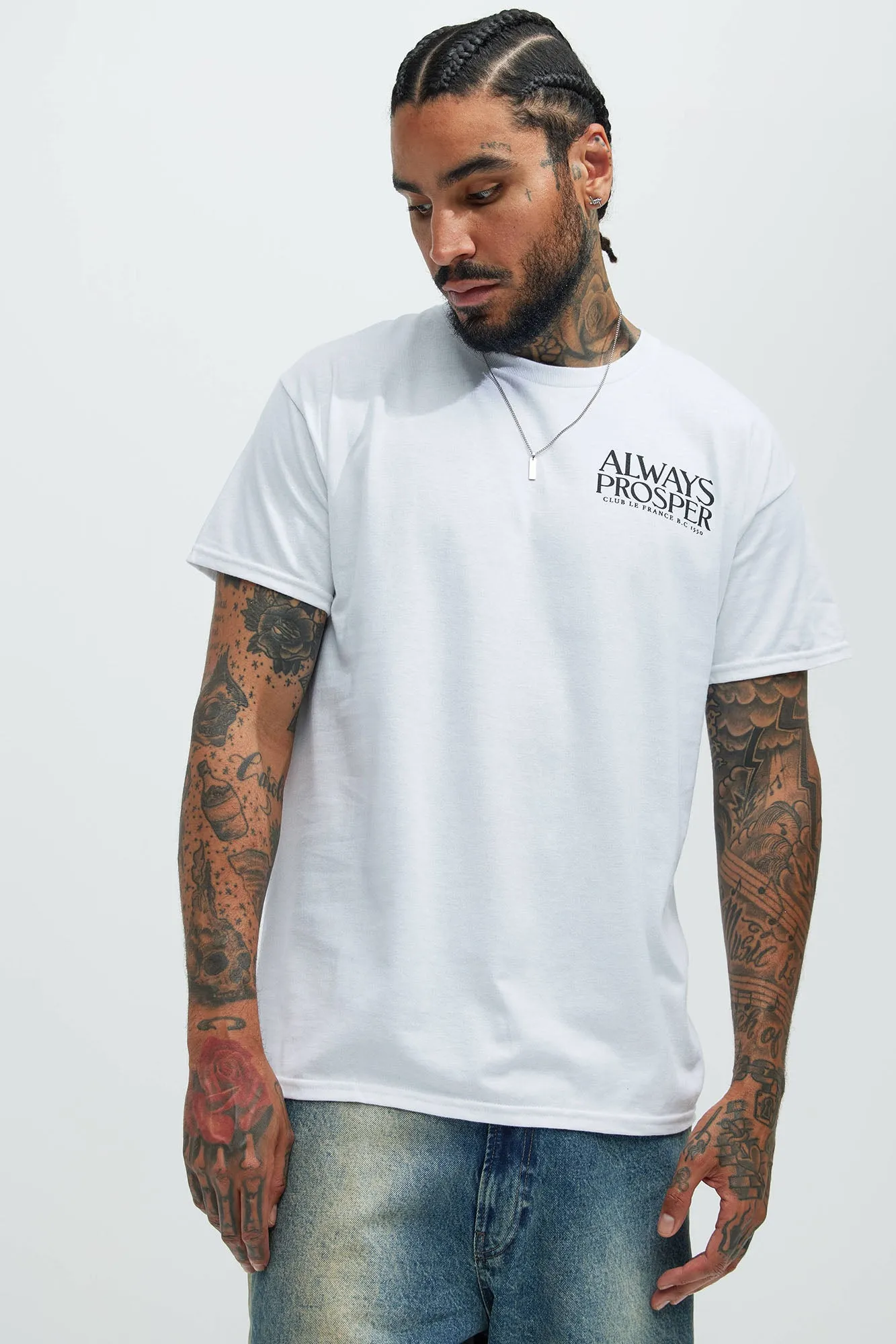 Always Prosper Short Sleeve Tee - White sold by Fashion Nova product image thumbnail 2