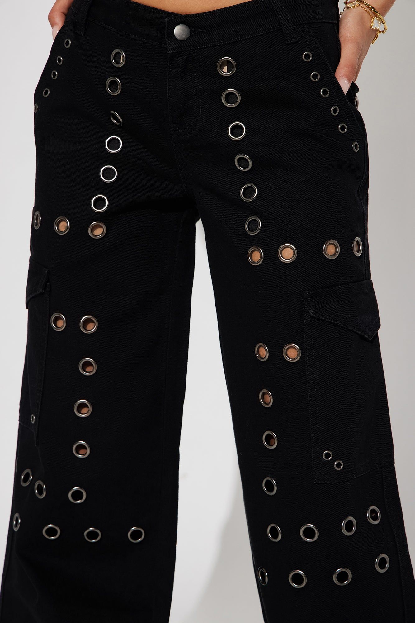 Undeniable Cargo Jeans - Black Wash sold by Fashion Nova product image thumbnail 3