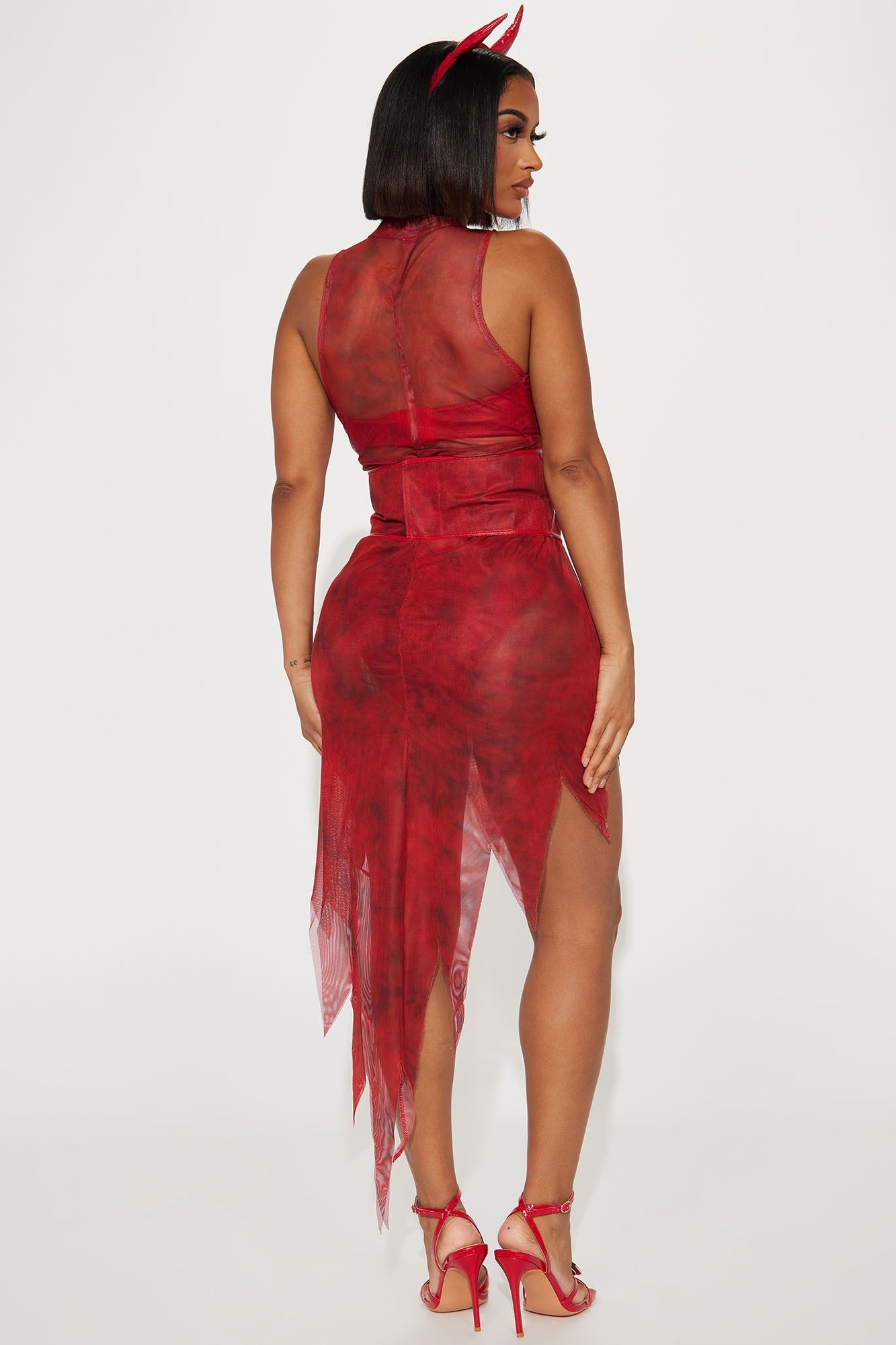 She Devil 4 Piece Costume Set - Red sold by Fashion Nova product image thumbnail 3