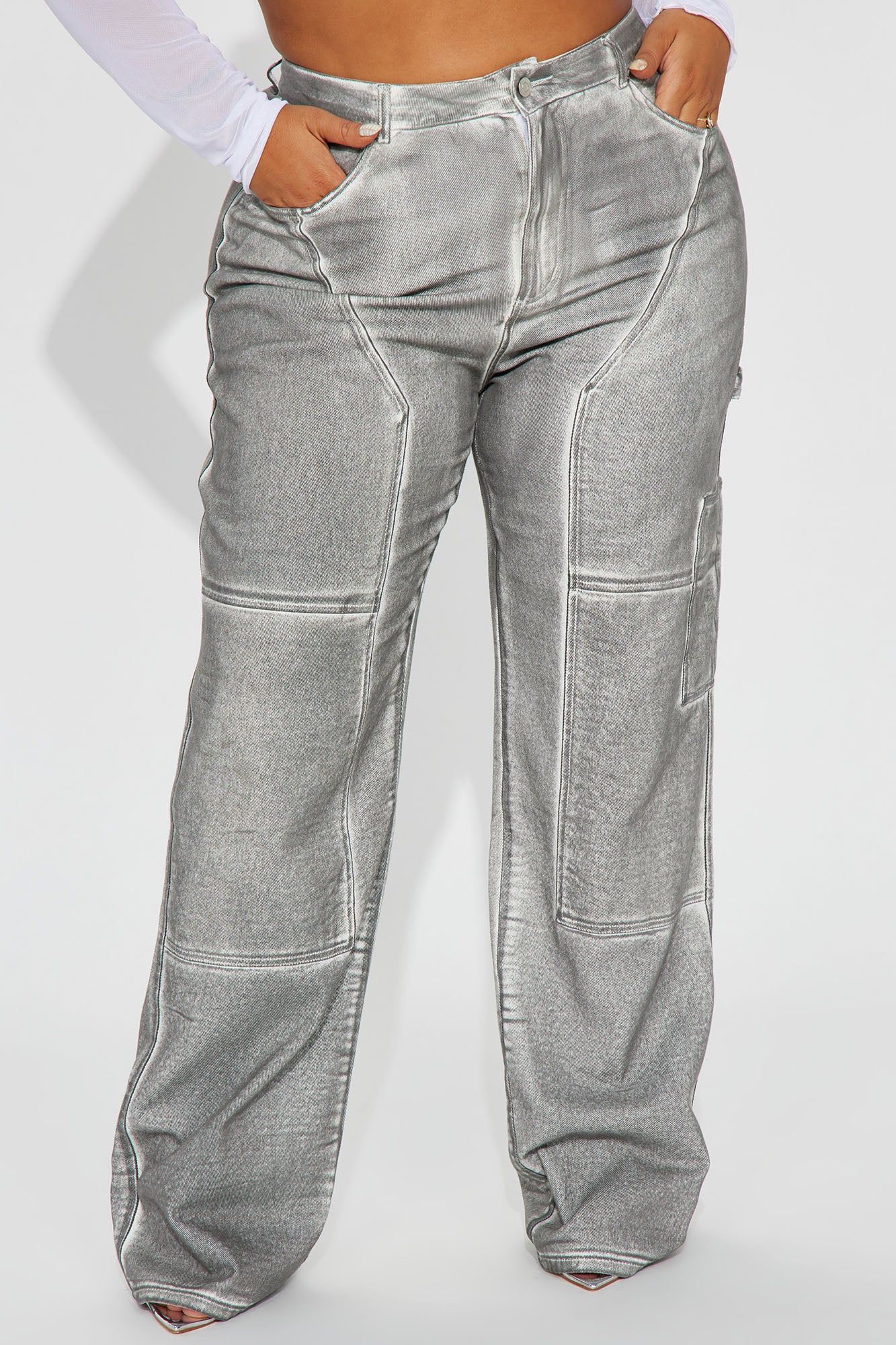 Call My Name Washed Pant - Grey sold by Fashion Nova product image thumbnail 5