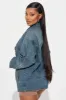 If You Wanna Denim Moto Jacket - Medium Wash sold by Fashion Nova