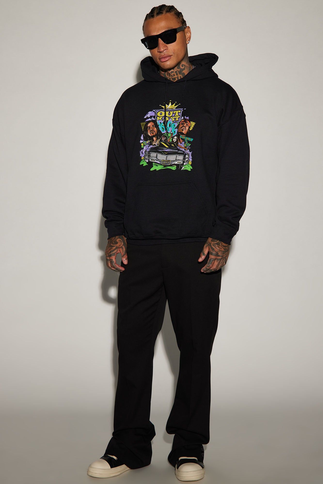 Outkast Cartoon Car Graphic Hoodie - Black sold by Fashion Nova product image thumbnail 2