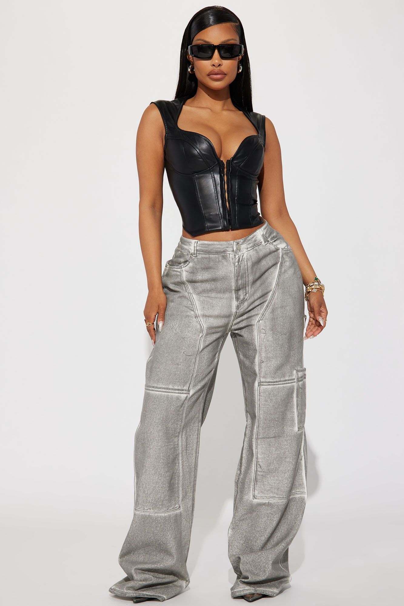 Call My Name Washed Pant - Grey sold by Fashion Nova
