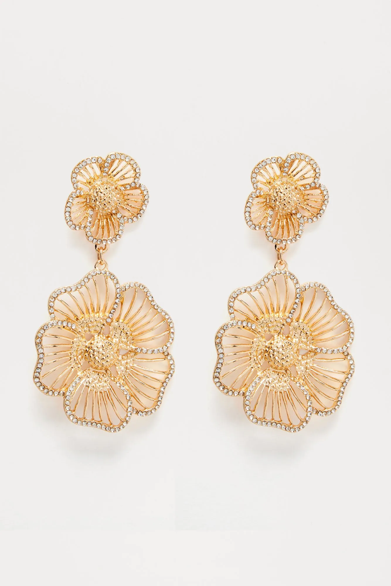 Delightful Flower Earrings - Gold sold by Fashion Nova product image thumbnail 3