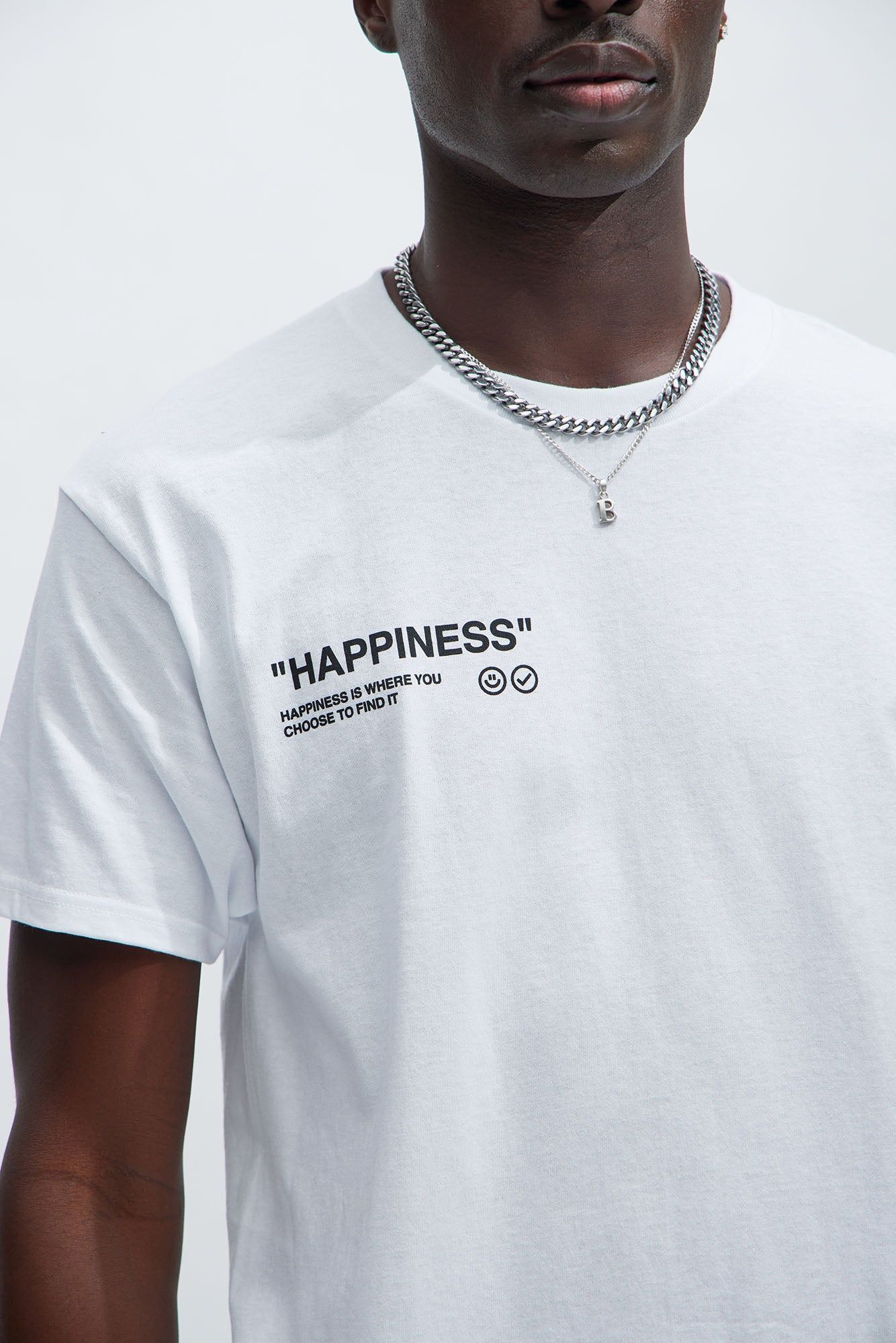 Happiness Short Sleeve Tee - White sold by Fashion Nova product image thumbnail 3