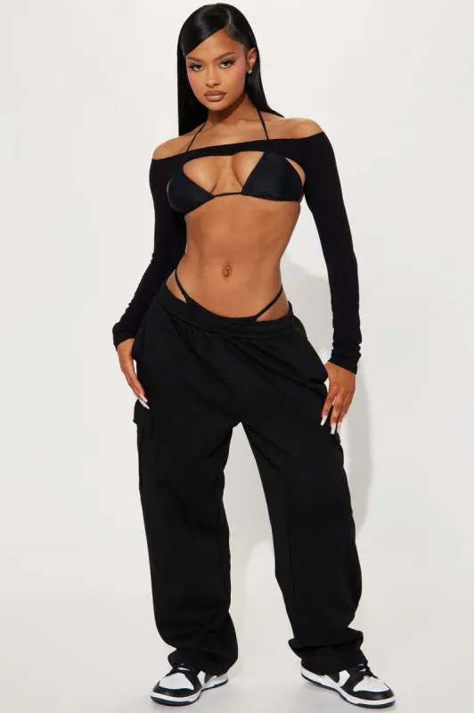 Your Man's Lounge Pant - Black made by Fashion Nova