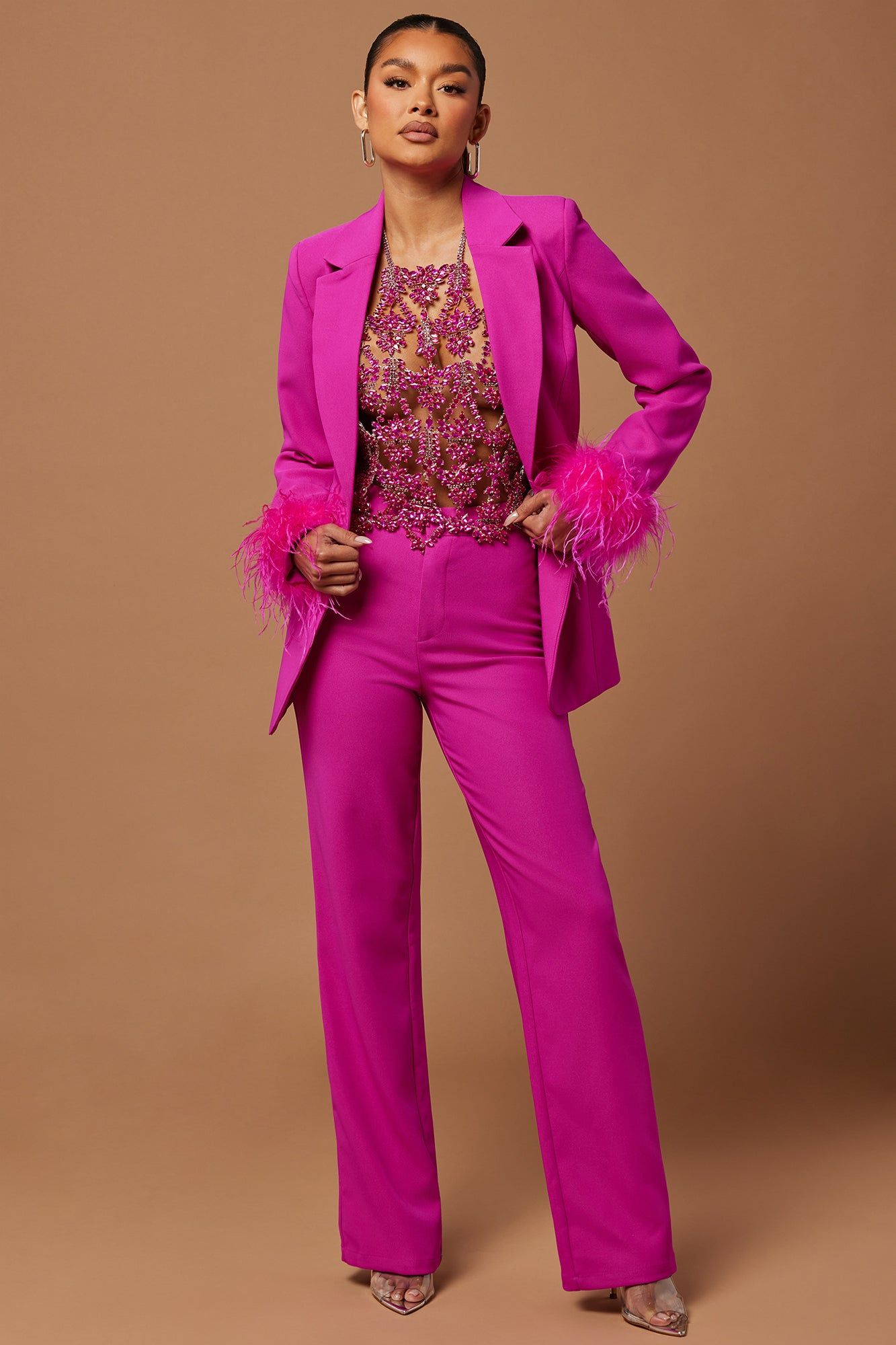 Celeste Embellished Top - Hot Pink sold by Fashion Nova product image thumbnail 5