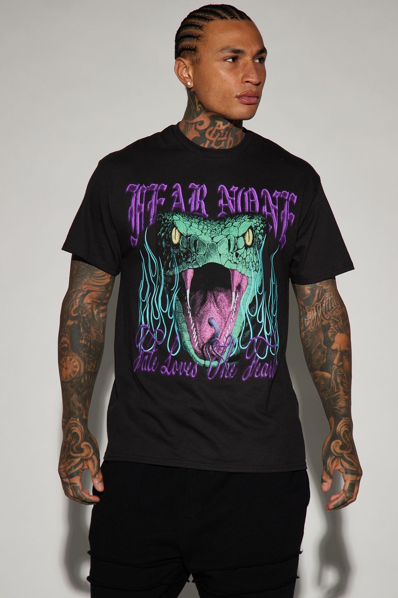 Fearless Fate Short Sleeve Tee - Black sold by Fashion Nova