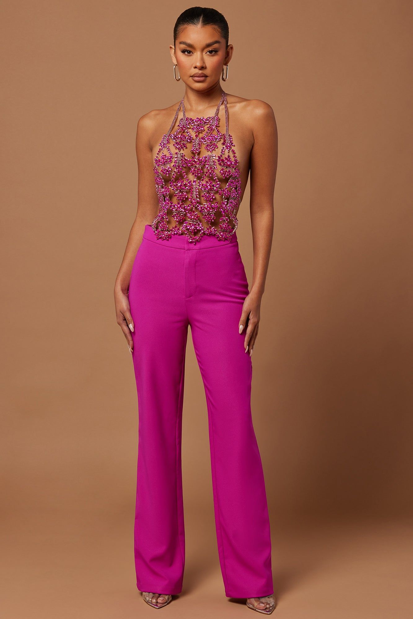 Celeste Embellished Top - Hot Pink sold by Fashion Nova product image thumbnail 2