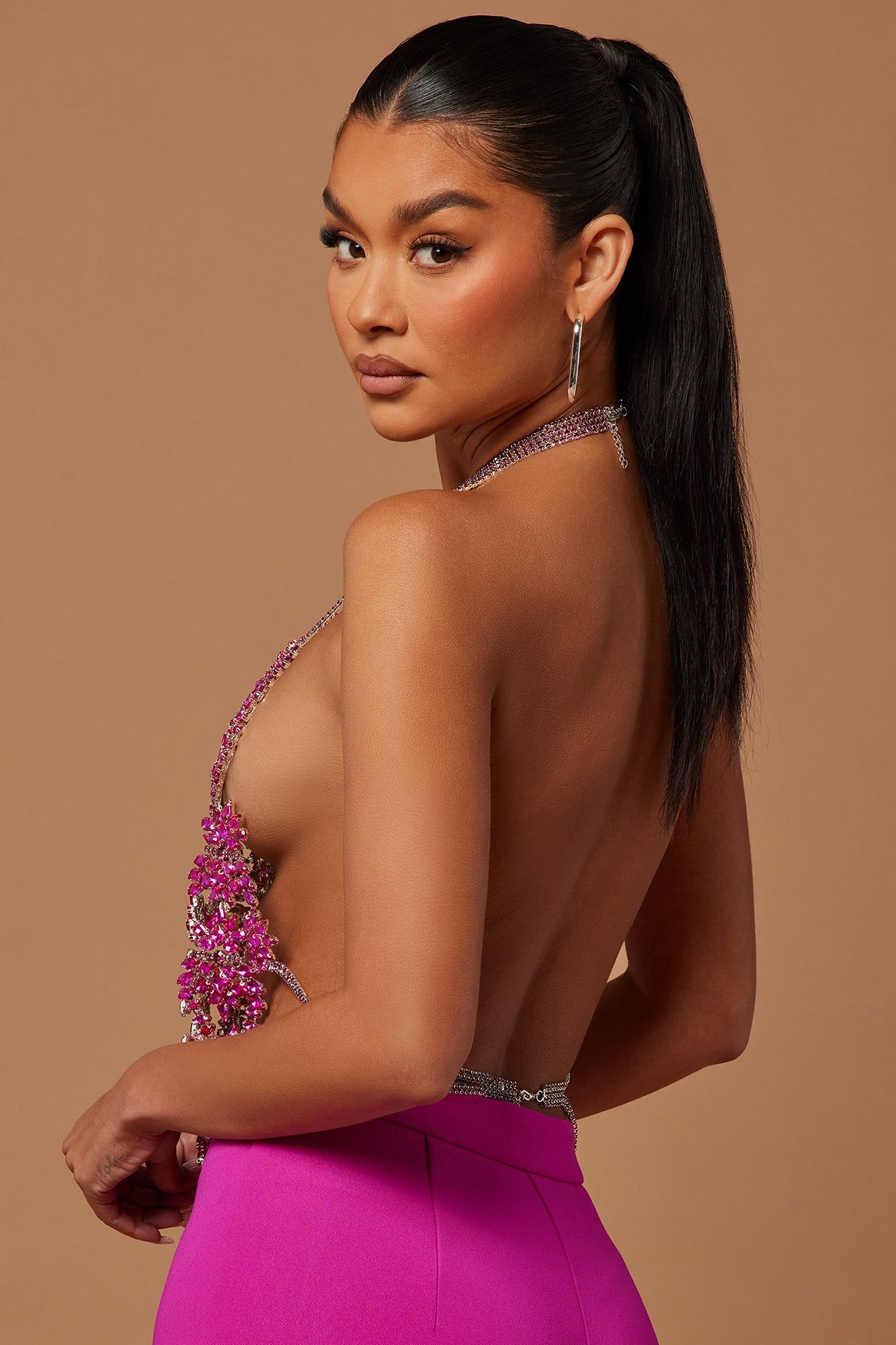 Celeste Embellished Top - Hot Pink sold by Fashion Nova product image thumbnail 4