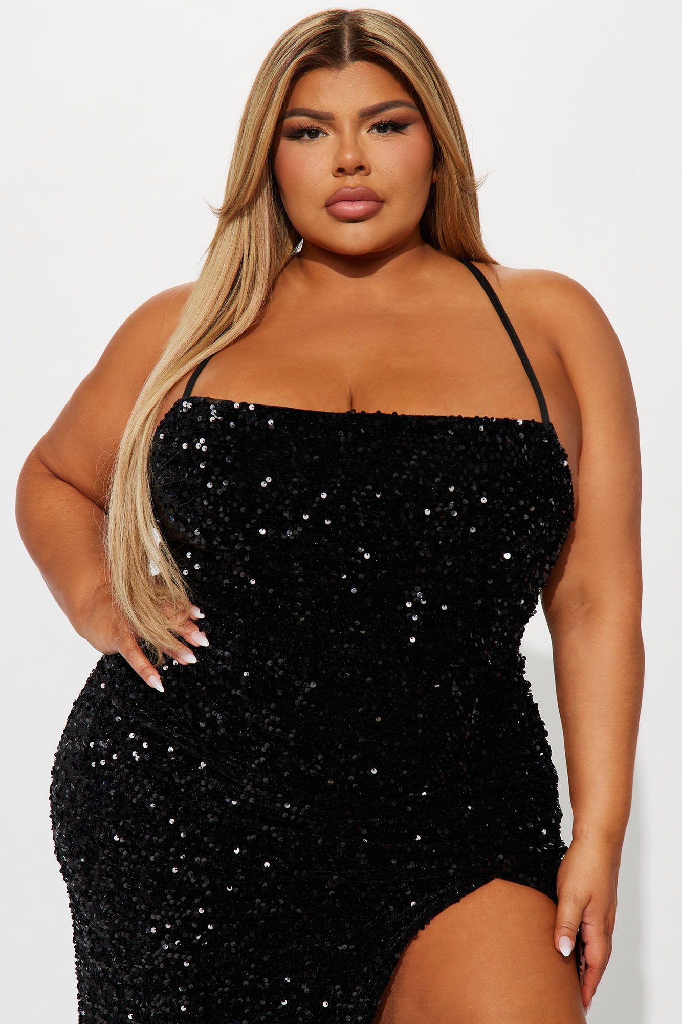 Tokyo Nights Sequin Gown - Black sold by Fashion Nova product image thumbnail 2
