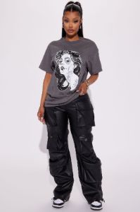 Heritage Graphic Tee - Grey sold by Fashion Nova