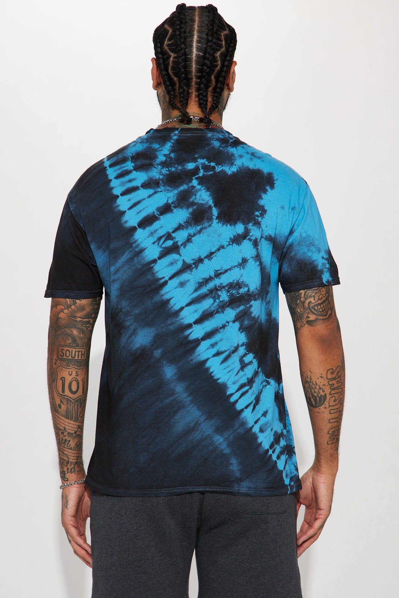 Rick And Morty Tie Dye Short Sleeve Tee - Blue sold by Fashion Nova product image thumbnail 5