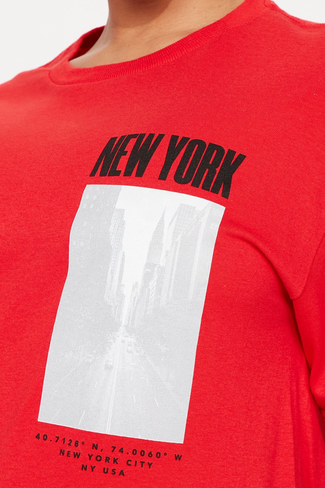 New York Streets Graphic Tee - Red sold by Fashion Nova product image thumbnail 3