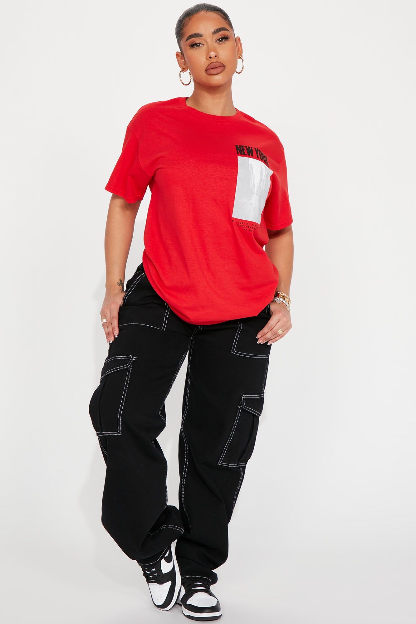 New York Streets Graphic Tee - Red sold by Fashion Nova product image thumbnail 2