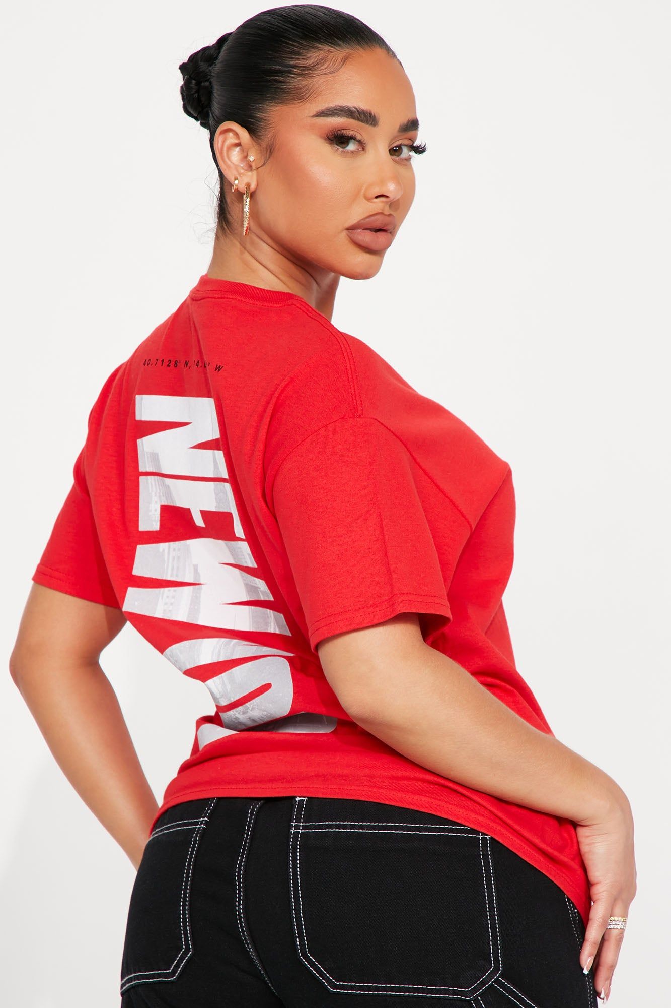 New York Streets Graphic Tee - Red sold by Fashion Nova product image thumbnail 5