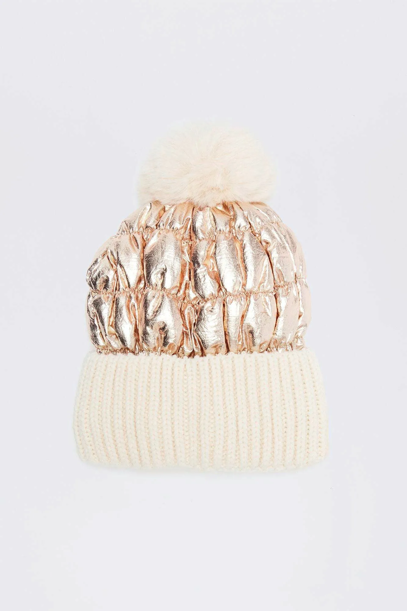 Mammoth Cutie Beanie - Nude/combo sold by Fashion Nova product image thumbnail 2