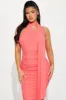 Kassie Mesh Midi Dress - Coral sold by Fashion Nova