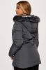 Snow Glow Long Puffer Jacket - Charcoal sold by Fashion Nova