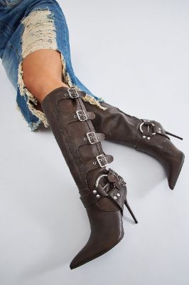 On The Rocks Knee High Boots - Brown sold by Fashion Nova