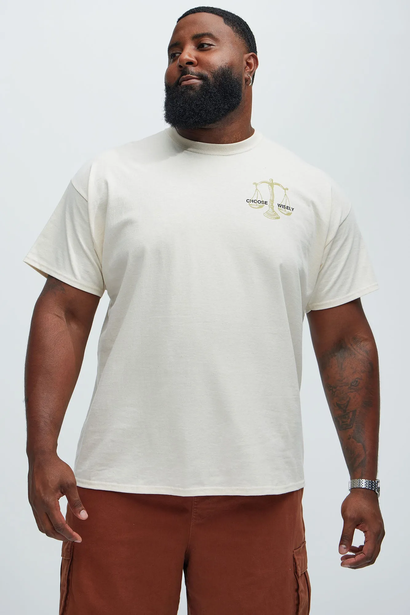Choices Matter Short Sleeve Tee - Off White sold by Fashion Nova product image thumbnail 5