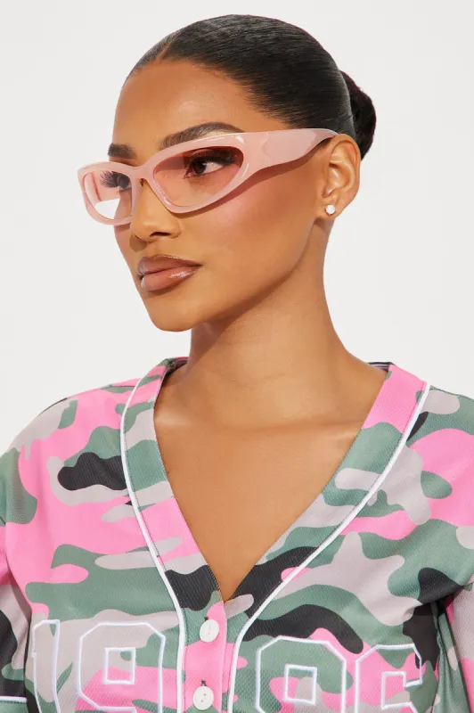 The Sweet Escape Sunglasses - Pink sold by Fashion Nova
