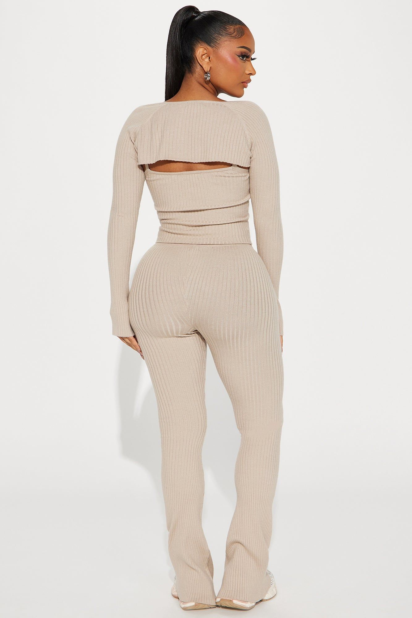 Justine 3 Piece Sweater Pant Set - Mocha sold by Fashion Nova product image thumbnail 3