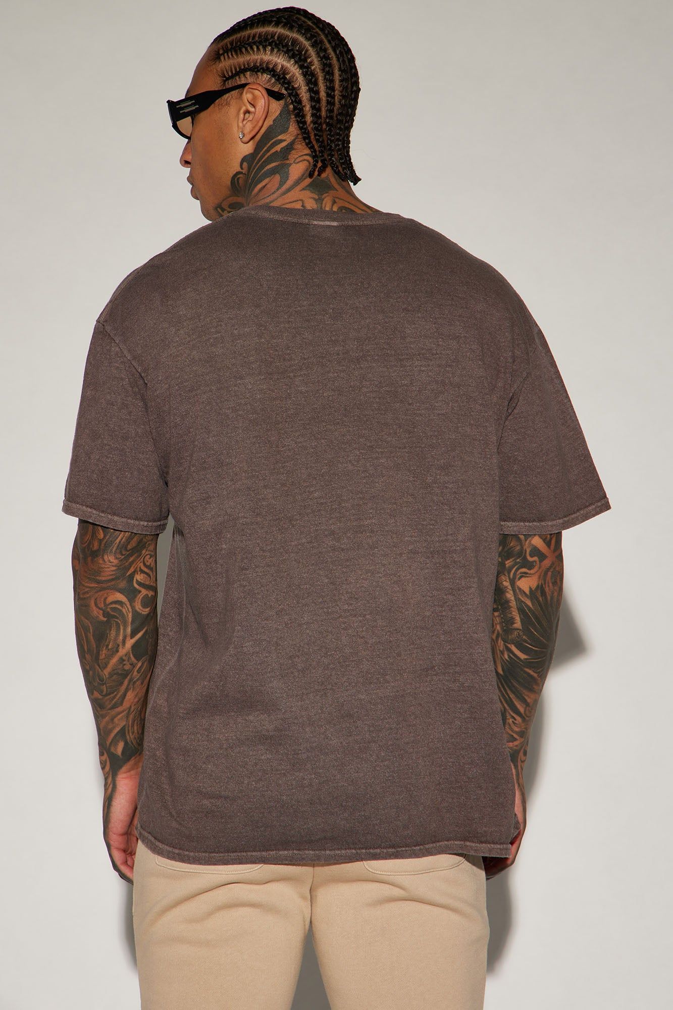 Jimi Hendrix Live On Stage Short Sleeve Tee - Brown sold by Fashion Nova product image thumbnail 4