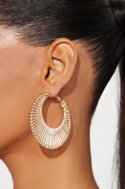 Catch Of The Day Earrings - Ivory/combo sold by Fashion Nova