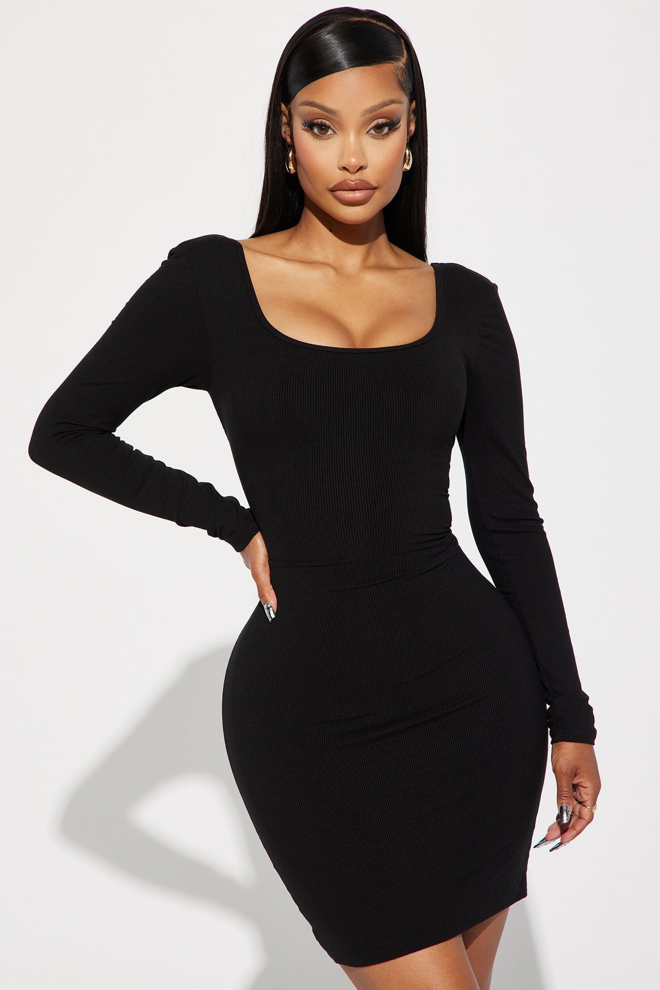 Ariana Shapewear Midi Dress - Black sold by Fashion Nova